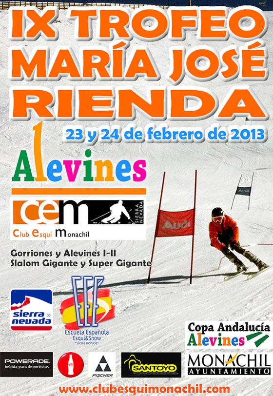 Cartel del IX Trofeo María José Rienda, 2013