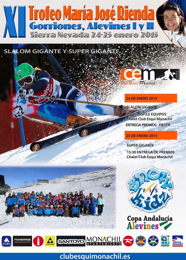 Cartel del XI Trofeo María José Rienda, 2015